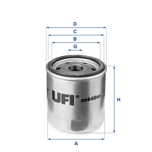 UFI 23.448.00 Oil Filter Oil Spin-On