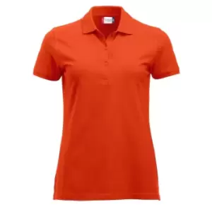 Clique Womens/Ladies Marion Polo Shirt (XS) (Blood Orange)