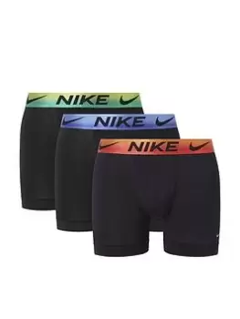 Nike Underwear Dri-FIT Essential Micro 3 Pack Boxer Briefs - Black, Size S, Men