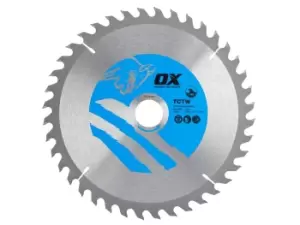 OX Tools OX-TCTW-2353040 OX Wood Cutting Circular Saw Blade 235mm x 30 x 40T ATB