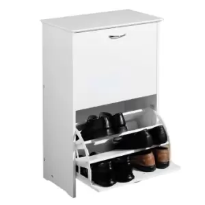 Premier Housewares Shoe Storage Cupboard - White