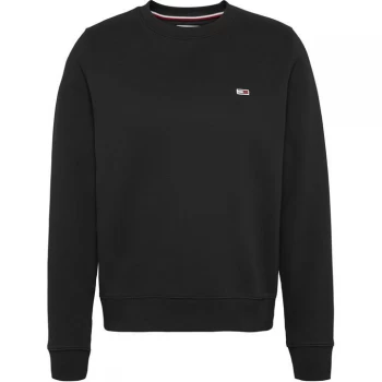 Tommy Jeans Tjw Regular Fleece C Neck - Black