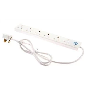 Power Surge Strip 2m 6 way Socket With Spike Protection