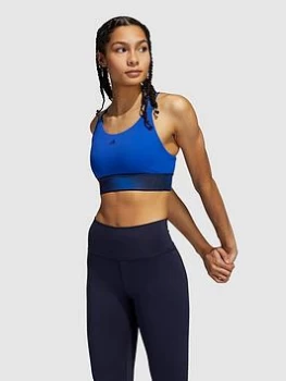 Adidas Believe This Adilife Bra - Medium Support, Blue Size XS Women