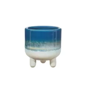 Sass & Belle Mojave Glaze Blue Planter