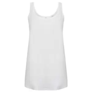 Skinni Fit Womens/Ladies Slounge Vest (XS) (White)