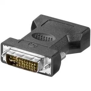 DVI-A (M) to VGA (F) Black OEM Adapter