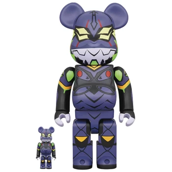 Medicom Evangelion 100% & 400% Be@rbrick 2-pack - EVA-13 (New Paint)