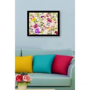 SC0879 Multicolor Decorative Framed MDF Painting