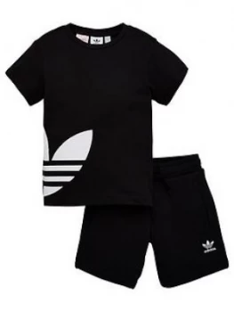 Adidas Originals Bg Trefoil Shorts Set - Black