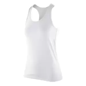 Spiro Womens/Ladies Impact Softex Sleeveless Fitness Vest Top (S) (White)