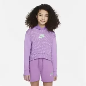 Nike Swoosh F Hoodie Girls - Purple