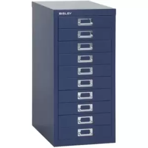 Bisley 10 Drawer Metal Filing Cabinet - Blue