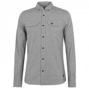 Firetrap Long Sleeve Shirt Mens - White/Black