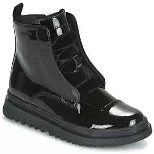 Geox GILLYJAW girls's Children's Mid Boots in Black. Sizes available:10 kid,11 kid,11.5 kid,12 kid,13 kid,1 kid,1.5 kid,2.5