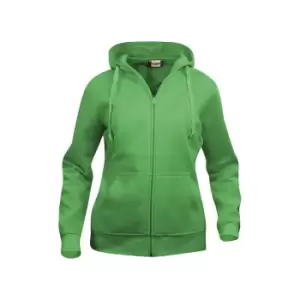 Clique Womens/Ladies Plain Full Zip Hoodie (L) (Apple Green)