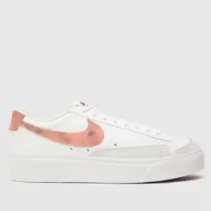 Nike Wmns Blazer Lo Platform, Summit White/Arctic Orange-Canyon Rust, size: 4, Female, Trainers, DX8947-100