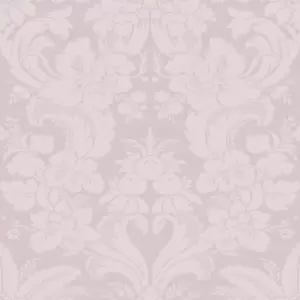 Laura Ashley Martigues Sugared Violet Damask Smooth Wallpaper