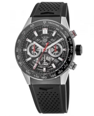 Tag Heuer Carrera Calibre Heuer 02 Ceramic Bezel Skeleton Dial Mens Watch CBG2A10.FT6168 CBG2A10.FT6168