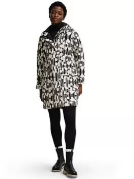 Regatta X Orla Kiely Waterproof Padded Parka - Black/Cream , Black/Cream, Size 10, Women