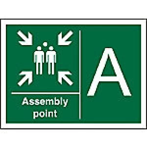 Safe Procedure Sign Assembly Point Plastic 30 x 40 cm