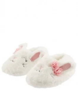 Monsoon Girls Bunny Novelty Slippers - Ivory