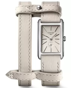 Longines DolceVita Beige Dial Leather Strap Womens Watch L5.255.4.79.2 L5.255.4.79.2