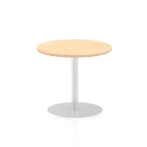 Italia Poseur Table Round 600 Top 725 High Maple