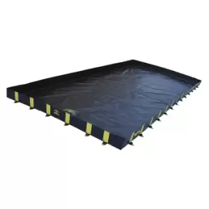 Justrite QuickBerm XT rigid lock folding tray, with Rigid-Lock, drive-through, collection capacity 16981 l