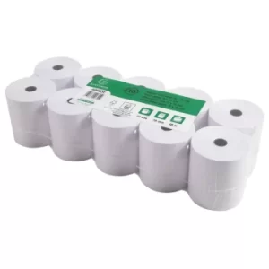 Exacompta Receipt Rolls 1ply 60g, 74x70, 5 Sets of 10 Rolls