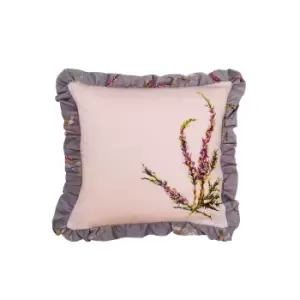 Ted Baker Heather Embroidered Cushion 45cm x 45cm, Blush