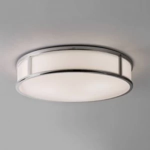 3 Light Large Bathroom Flush Ceiling Light Polished Chrome IP44, E27