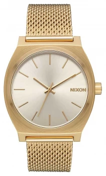 Nixon Time Teller Milanese All Gold / Cream Gold IP Watch