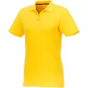 Elevate Womens/Ladies Helios Short Sleeve Polo Shirt (XS) (Yellow)