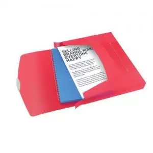 Choices Translucent Box File, A4, 350 Sheet Capacity, Red - Outer Carton of 5