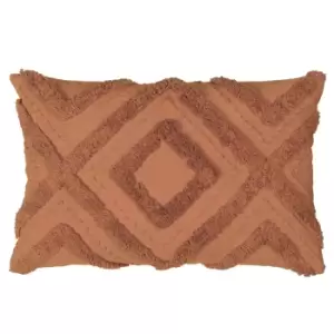 Orson Tufted Cushion Brick, Brick / 30 x 50cm / Polyester Filled