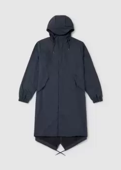 Rains Womens Fishtail Parka Jacket In Navy