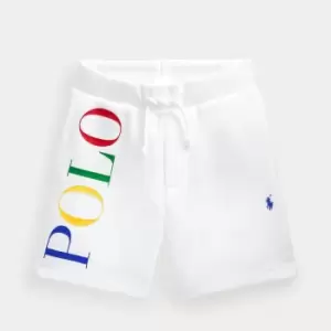 Ralph Lauren Boys Multi Logo Shorts - White Multi - 10-12 Years