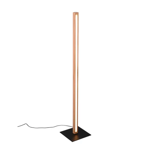 Bellari Modern LED Integrated Floor Lamp natural finish 3000K