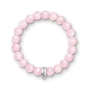 Thomas Sabo Charm Club Silver Rose Quartz Bracelet X0191-034-9