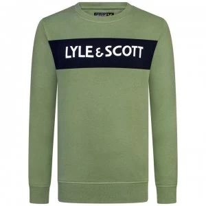 Lyle and Scott Panel Sweatshirt - Hedge 490