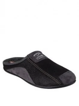 Cotswold Westwell Mule Slippers, Black, Size 11, Men