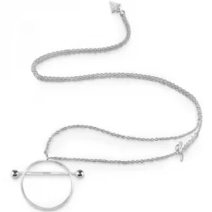 Ladies Guess Influencer Silver Necklace