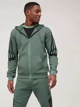 adidas Future Icons 3 Stripe Zip - Green Size M Men