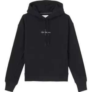 Calvin Klein Jeans Small Mono Logo Hoodie - Black