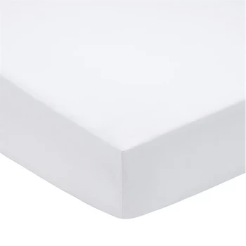 Bedeck of Belfast Bedeck of Belfast 200TC Pima Plain Dye Fitted Sheet - WHITE