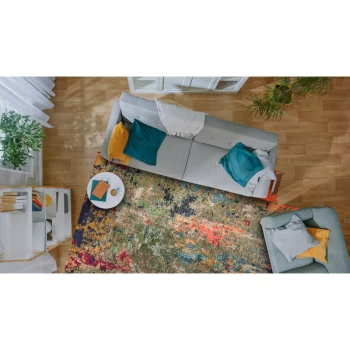 Colores Cloud CO01 Gardenia 120cm x 170cm Rectangle - Green and Multicoloured