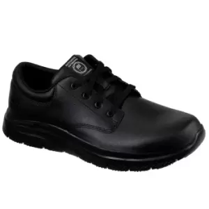 Skechers Mens Flex Advantage Fourche Leather Trainers (6 UK) (Black)