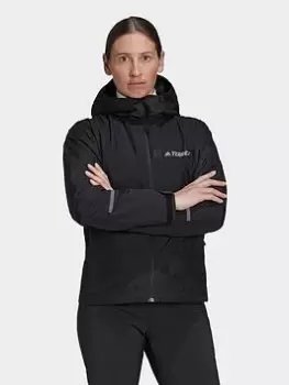 adidas Terrex Multi Rain.rdy 2-layer Rain Jacket, Black, Size S, Women