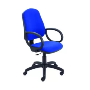 Teme Mid Back Single Lever Chair Fixed Arms Royal Blue KF822745